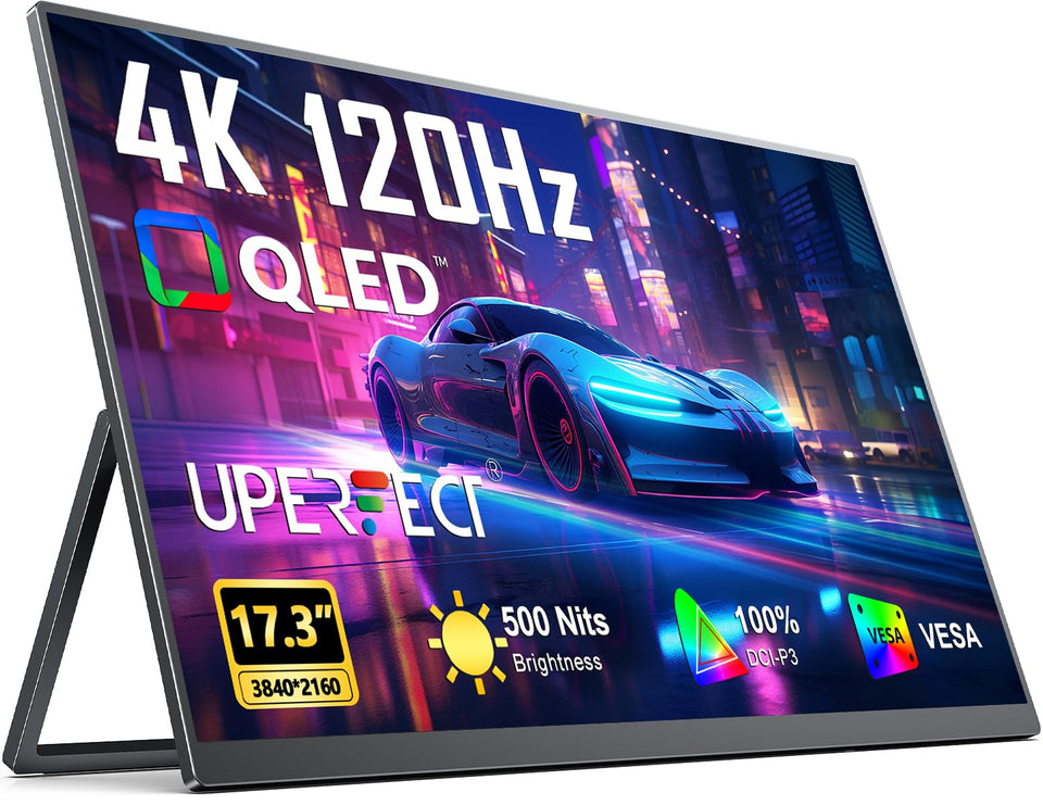 UPERFECT portable monitor 4K 120Hz on-the-go display for gaming and work