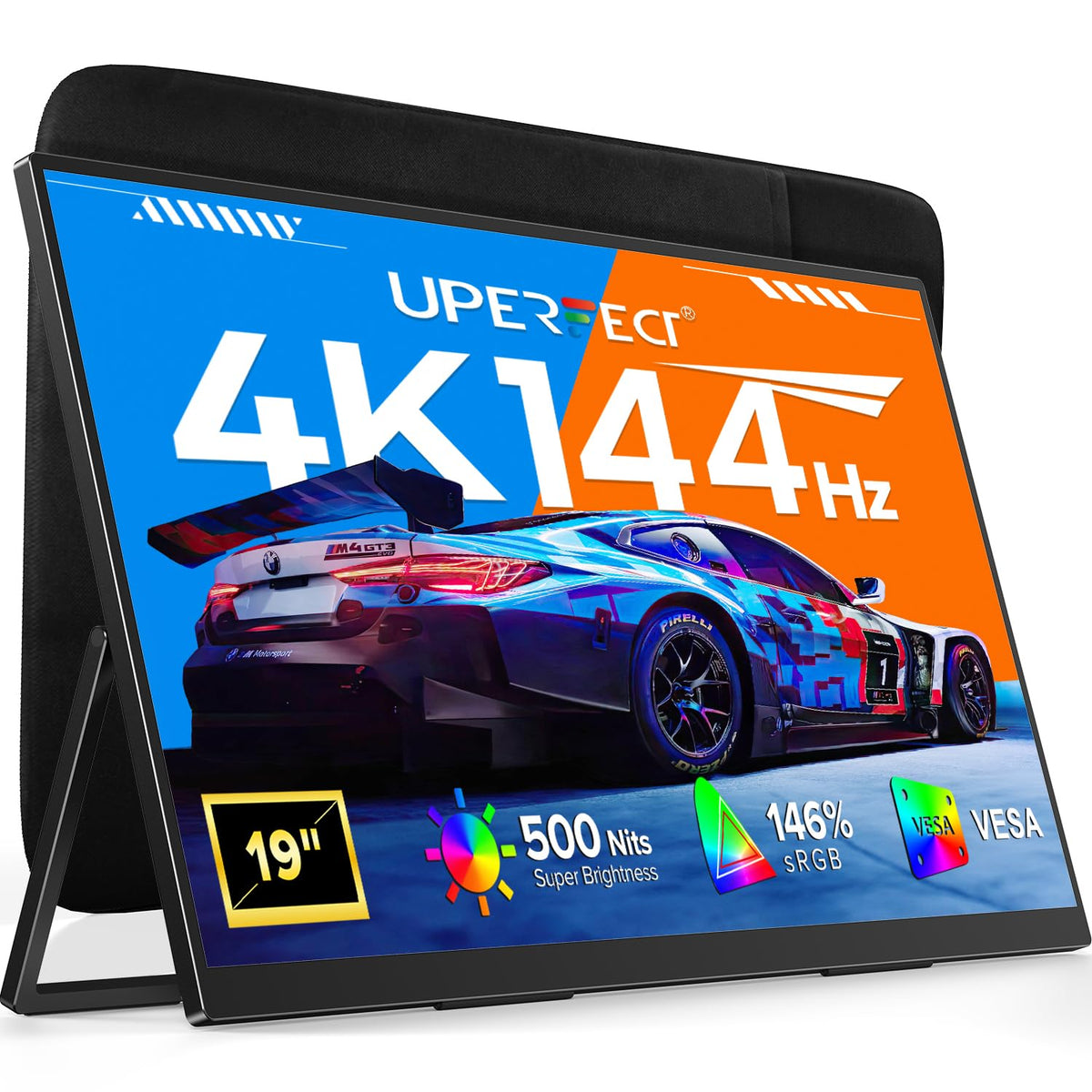 UPERFECT portable monitor 4K 144Hz display for smooth gaming on the go
