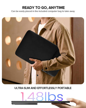 UPERFECT included stand and sleeve case support portable use