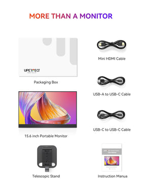 UPERFECT portable monitor travel-friendly lightweight for daily commuting