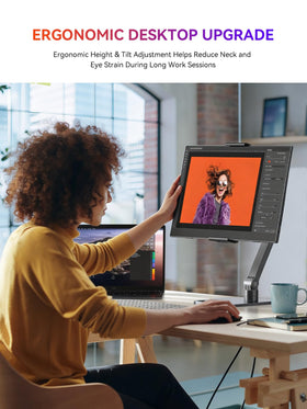 UPERFECT portable monitor with VESA compatibility for versatile mounting options