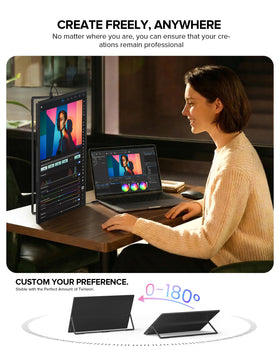 UPERFECT VESA mounting enables flexible desk layouts