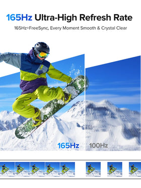 IPS glossy screen with 178° viewing angle on UPERFECT 24.5-inch monitor.