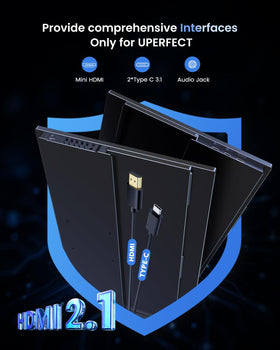 UPERFECT travel gaming monitor enabling multi-device versatility
