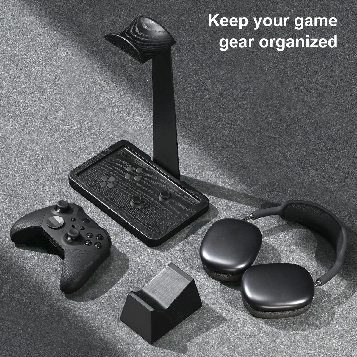 UPERGO controller shelf detail displays stable wooden ledge for safe placement
