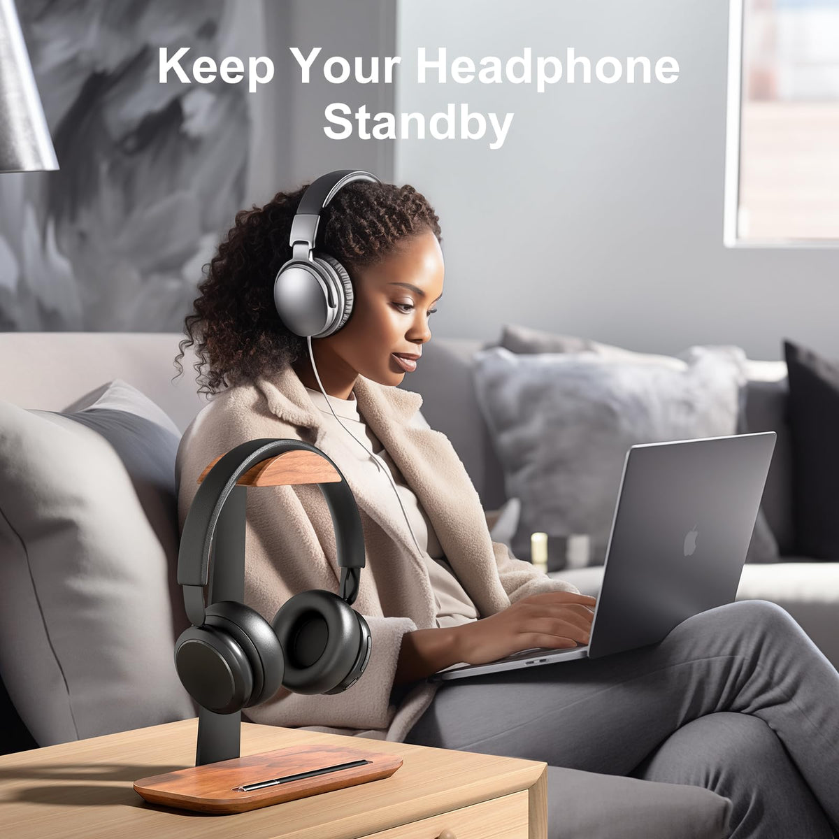 UPERGO storage base holding cables and dongles to keep desk tidy and accessories handy