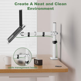 UPGRAVITY cable management clips organizing cords neatly under arm