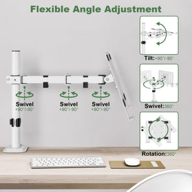 UPGRAVITY clamp mount installed on desk demonstrating secure attachment
