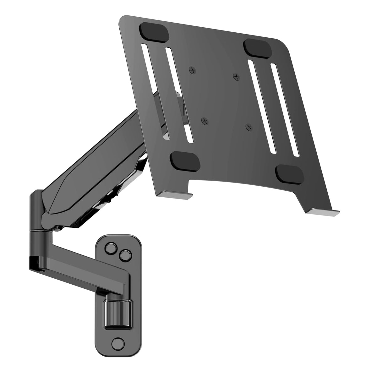 UPGRAVITY laptop wall mount assembly in a tidy workspace.