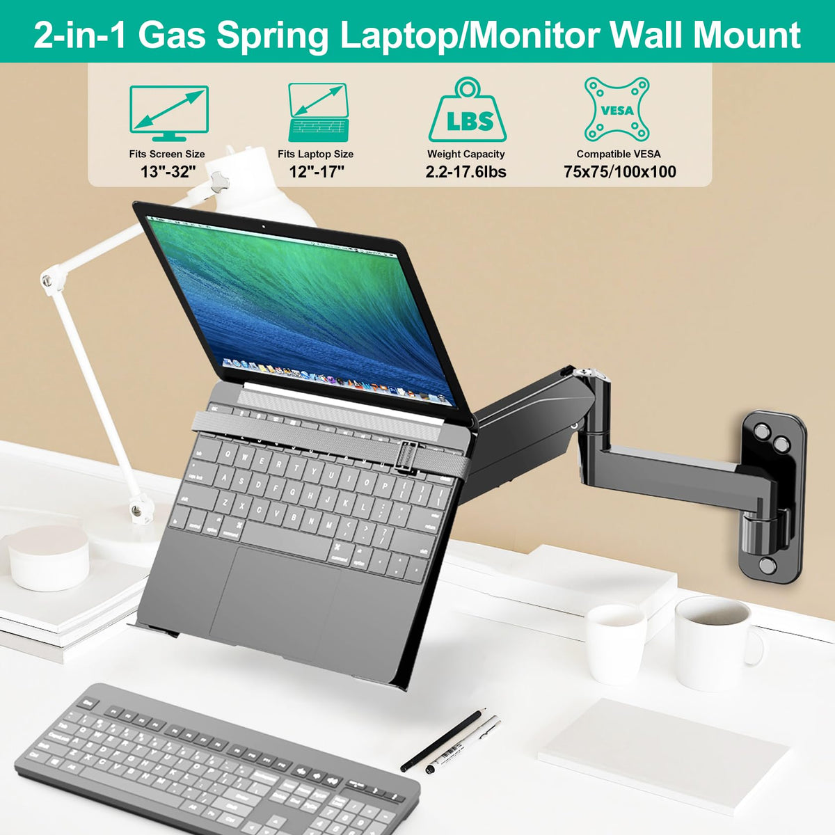 Ventilated UPGRAVITY laptop tray cooling a laptop during use.