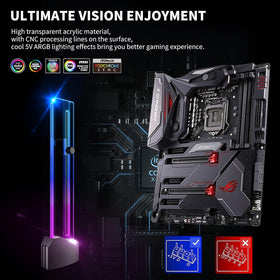 UpHere built-in 5V ARGB sync works with motherboard lighting effects.