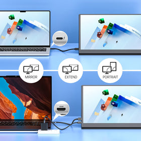 Upperizon monitor delivering vibrant color with 100% sRGB for design and media.