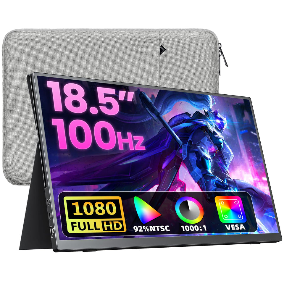 Upperizon 18.5-inch monitor front view for on-the-go productivity