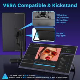 Upperizon 23.8-inch monitor large screen for team sharing and collaboration.