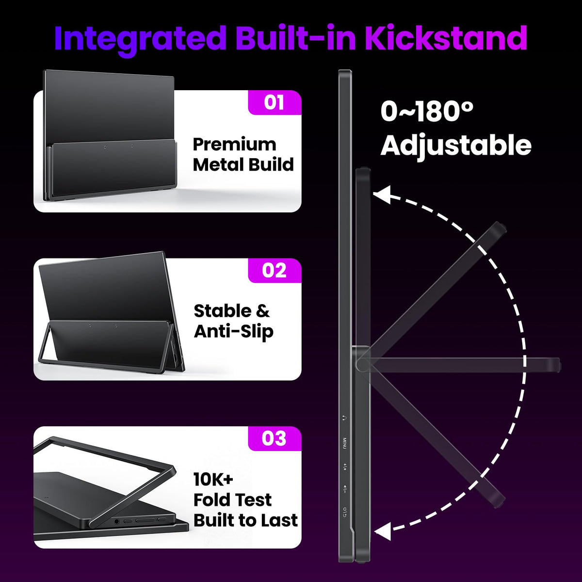 Upperizon dual USB-C and HDMI ports simplify multi-device connectivity.
