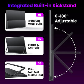 Upperizon dual USB-C and HDMI ports simplify multi-device connectivity.