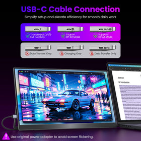 Upperizon IPS display delivers accurate color for photo editing and media viewing.