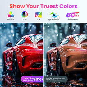 Upperizon monitor with high contrast and wide color for rich visuals