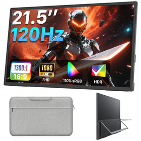 Upperizon 21.5-inch portable monitor front view for on-the-go productivity.