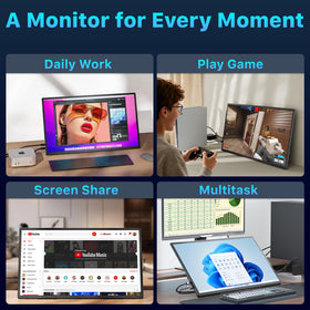 Upperizon VESA 75x75 compatibility for flexible mounting options.