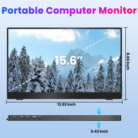 Upperizon portable monitor suitable for gaming and productivity on the road