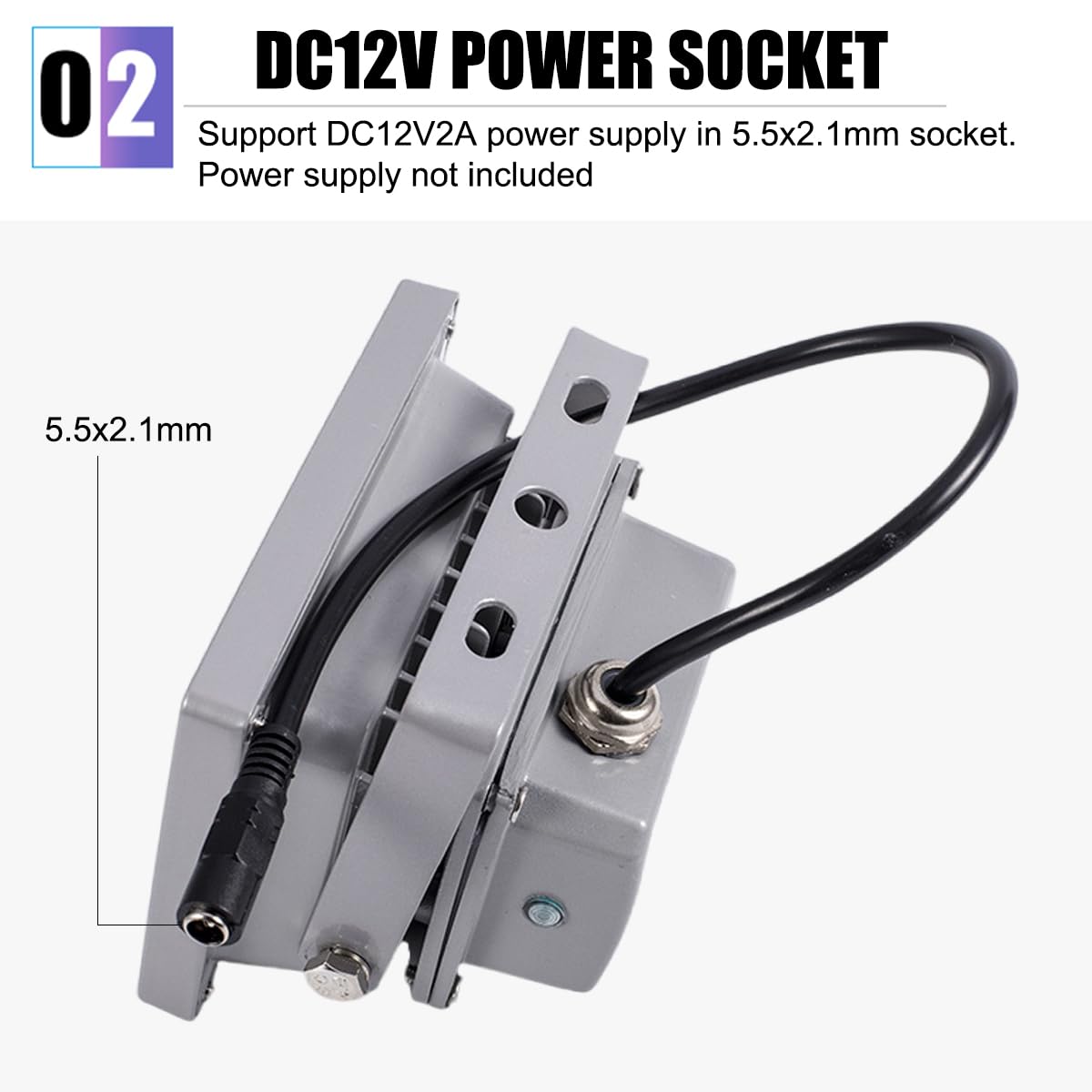 UQISOVI dusk-to-dawn photocell enables automatic on/off for efficiency.