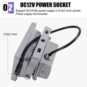 UQISOVI dusk-to-dawn photocell enables automatic on/off for efficiency.