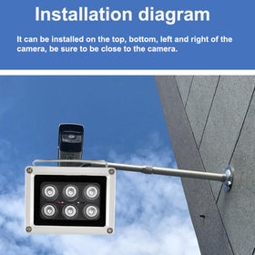 UQISOVI lightweight IR illuminator weighs 400 g for easy handling.