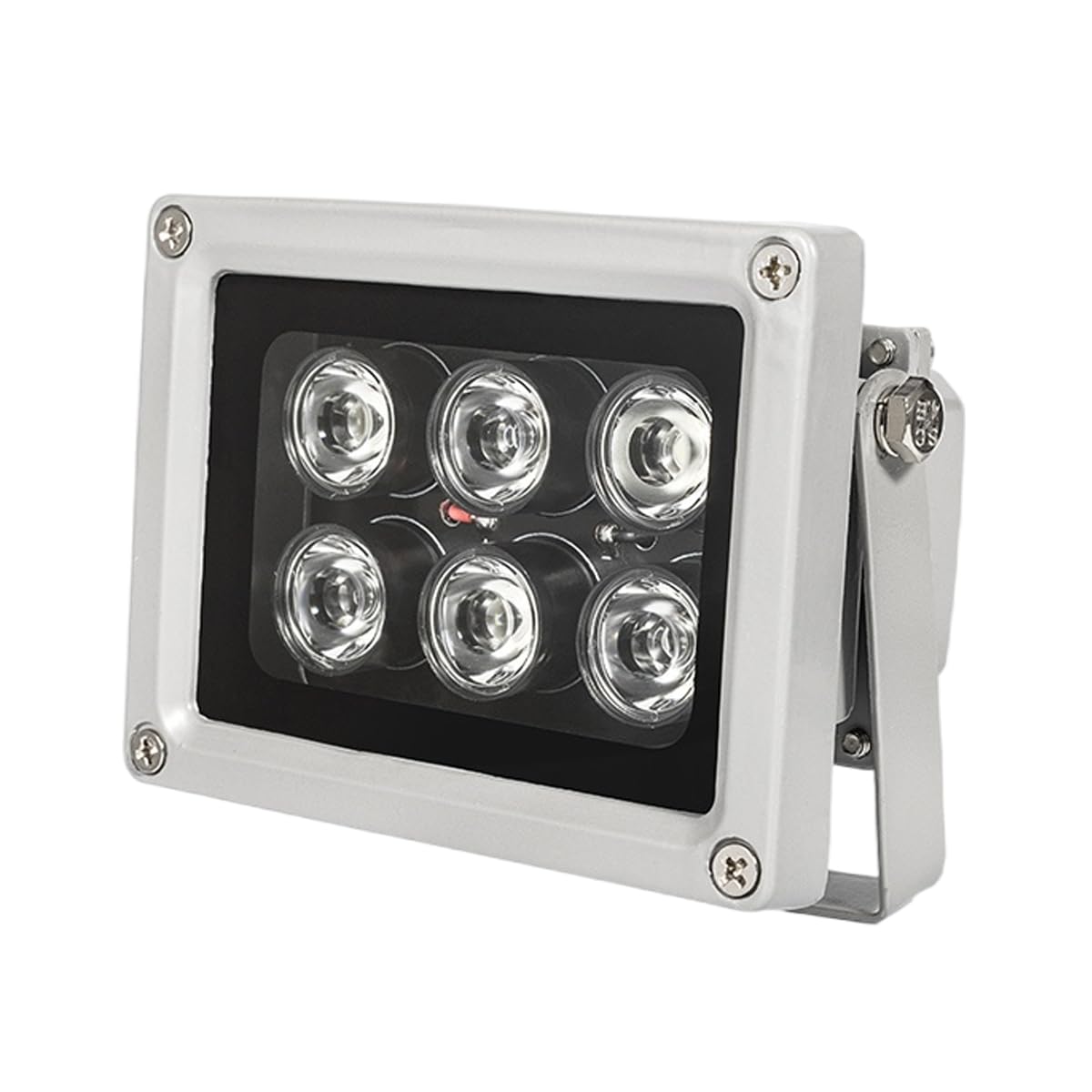 UQISOVI night vision IR illuminator with 6 LEDs for enhanced security camera clarity.