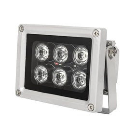 UQISOVI night vision IR illuminator with 6 LEDs for enhanced security camera clarity.
