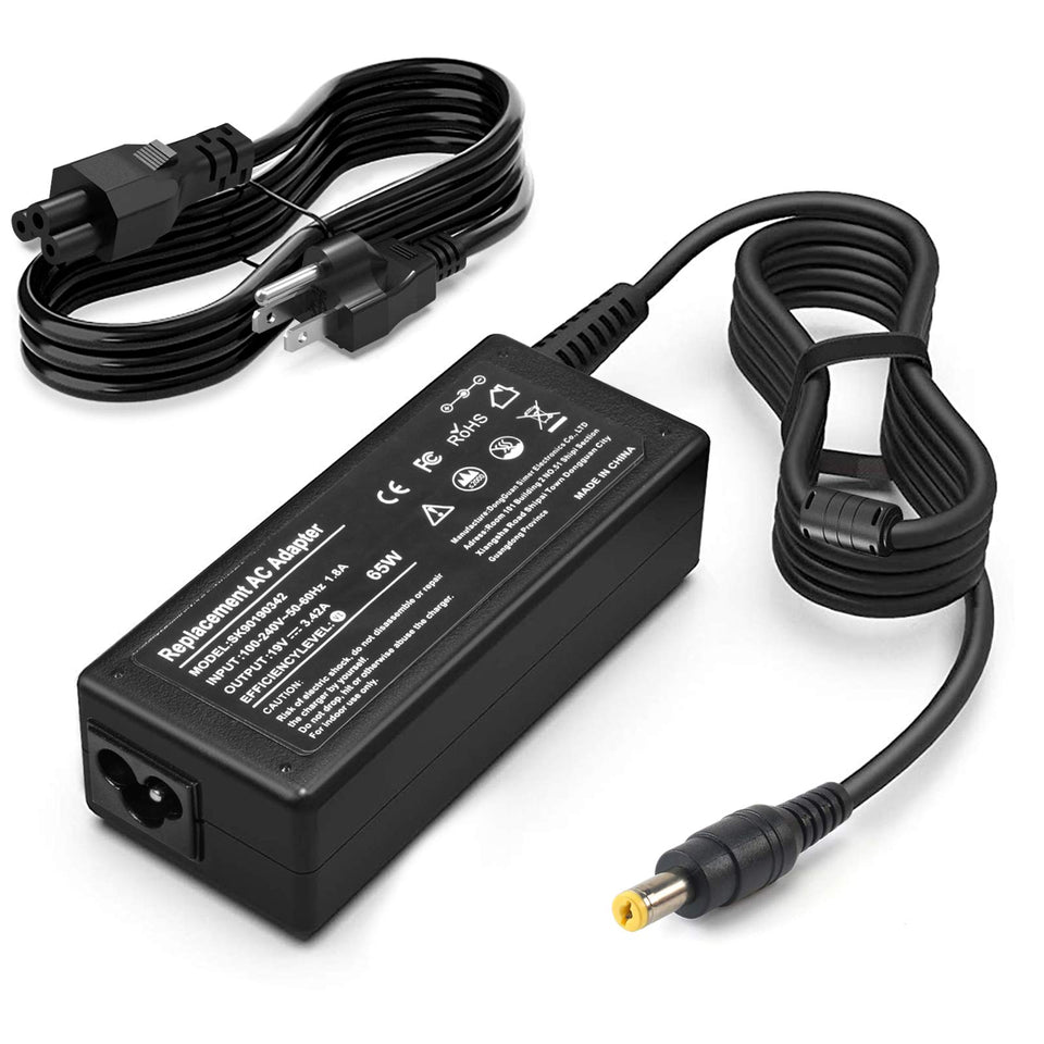 Urabiu front view of 65W adapter showing compact design and portability