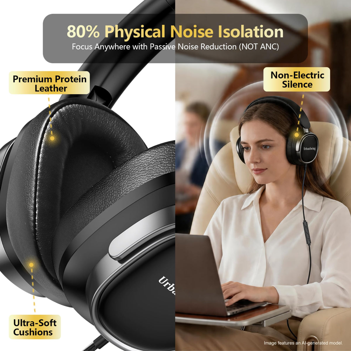 URBAN SWING W70 HD mic remote supports hands-free calls and memos.