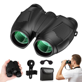 URBANCOAST front view showing compact binoculars and lens clarity benefit