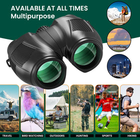 URBANCOAST binoculars held in hand demonstrating lightweight travel convenience