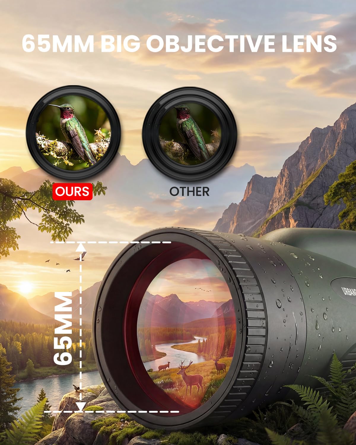 URBANCOAST monocular durability against weather and splashes