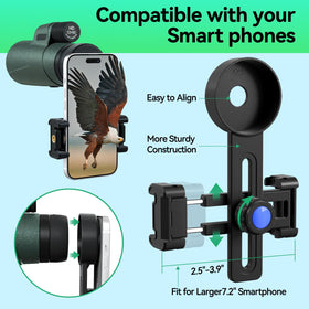 URBANCOAST monocular held by hiker demonstrating lightweight portability advantage