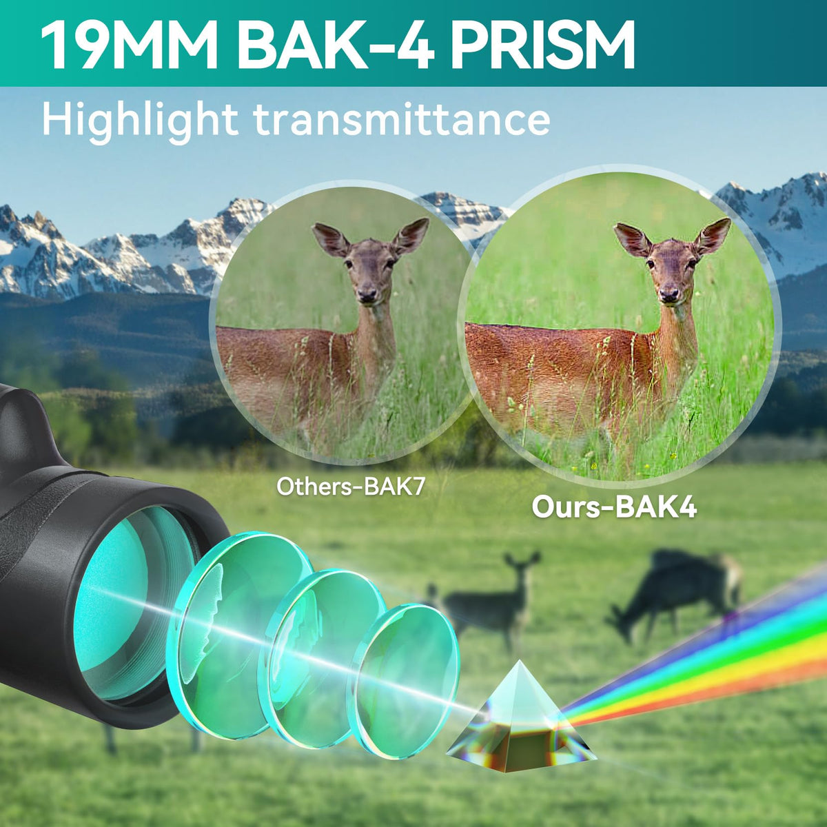 URBANCOAST monocular with BAK4 prism and FMC lens delivers bright, crisp distant scenes.