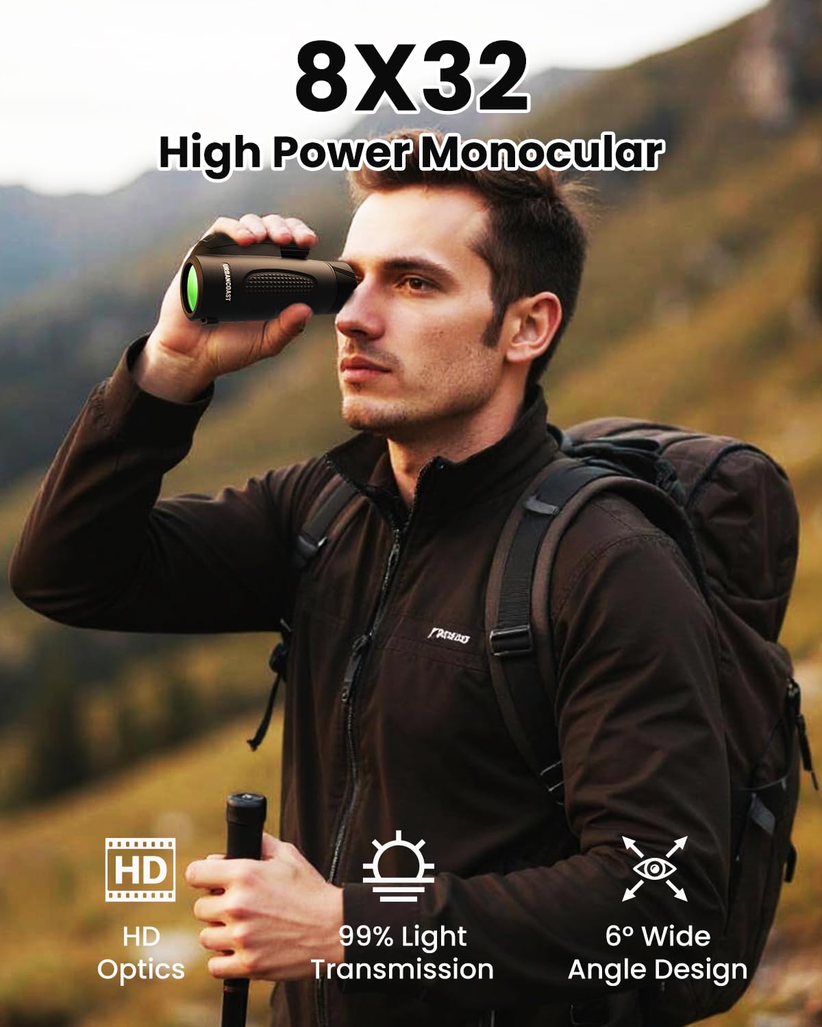 URBANCOAST one-hand focus monocular for tracking moving wildlife.