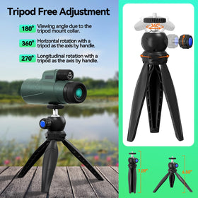 URBANCOAST tripod with phone adapter set up for steady smartphone photography