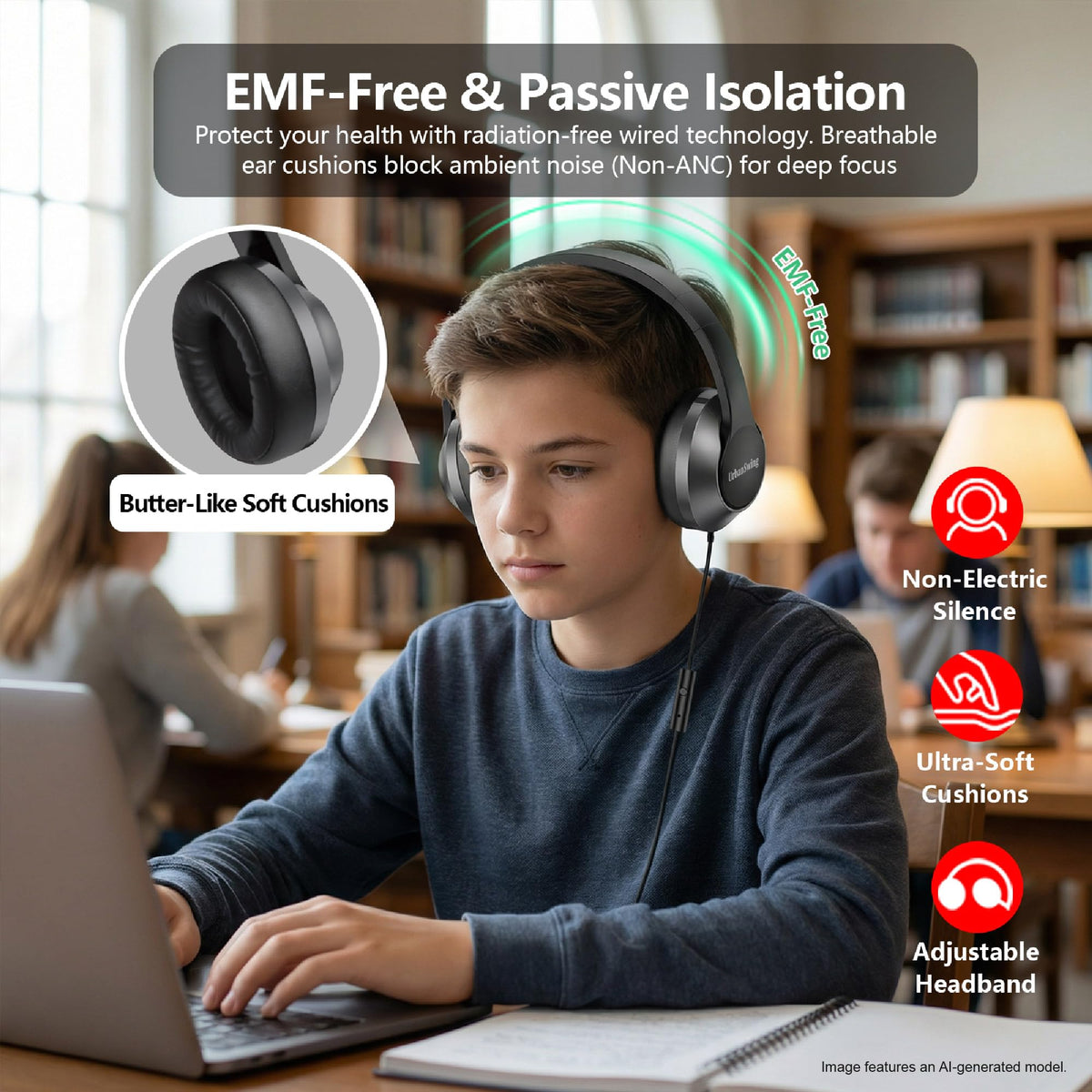 UrbanSwing W2 passive isolation for focused study or work sessions