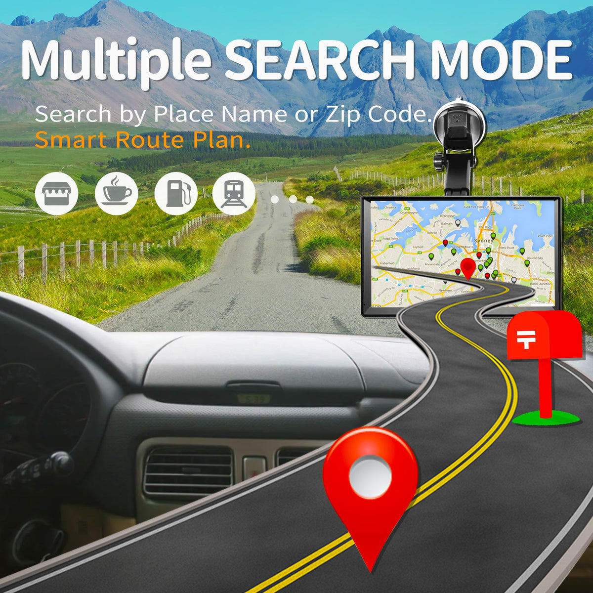URFRU truck routing screen showing vehicle dimension inputs to avoid restrictions
