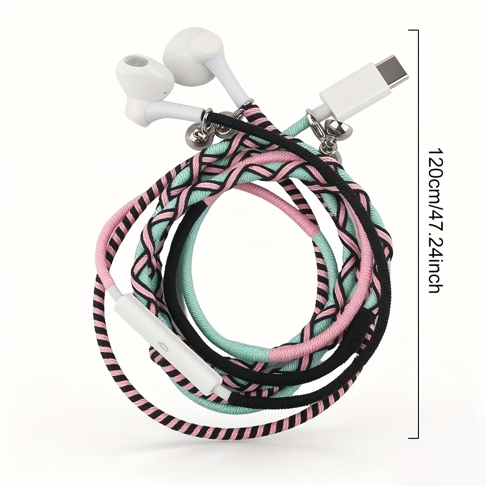 URIZONS braided cord blue tangle-free design for daily wear