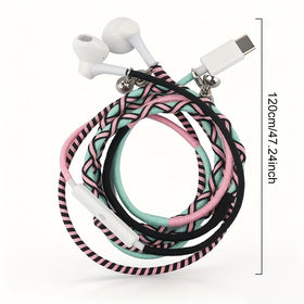 URIZONS braided cord blue tangle-free design for daily wear