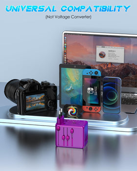 URJD next to travel pouch and carry-on demonstrating organized packing benefit