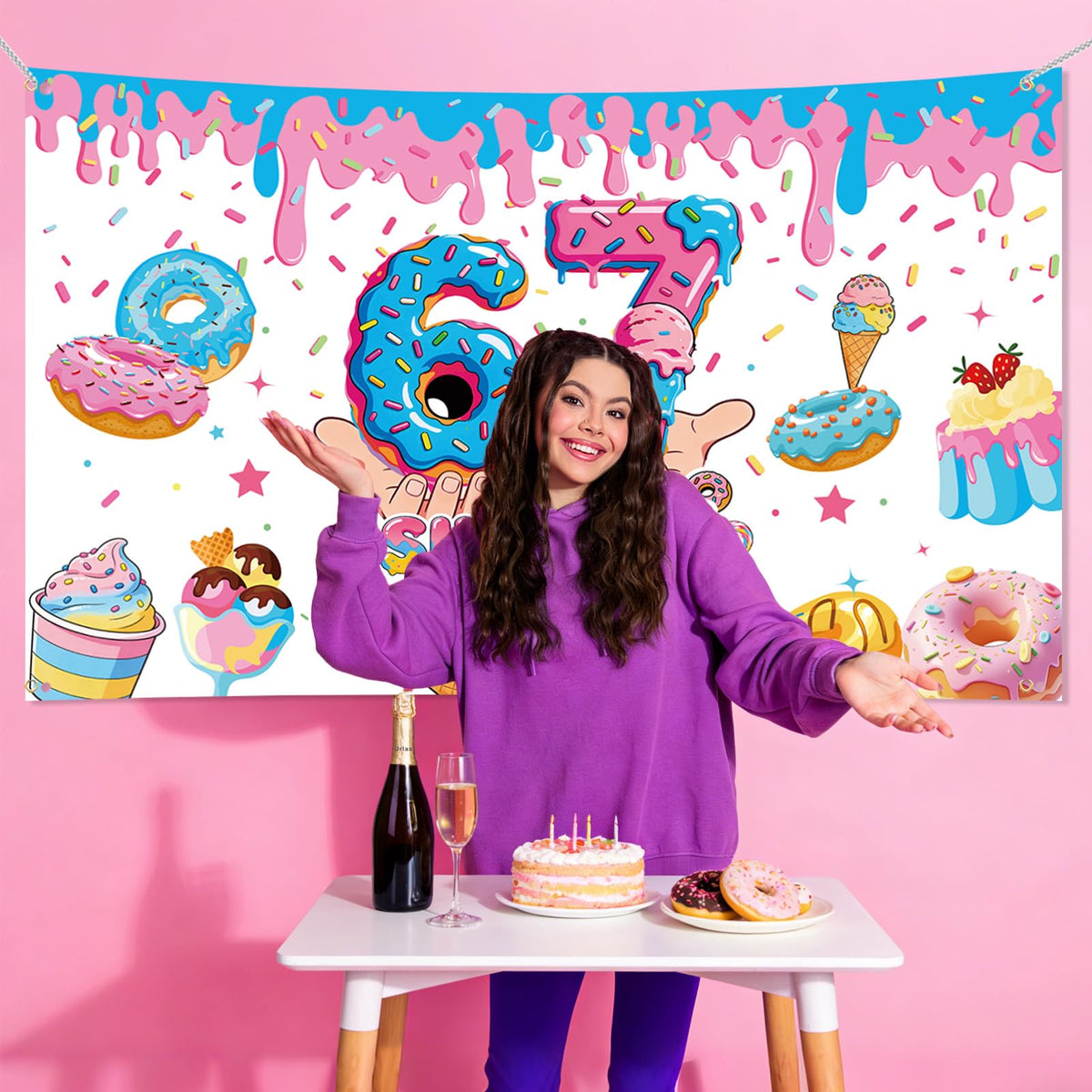Urlax donut graphic detail adds playful color and visual interest