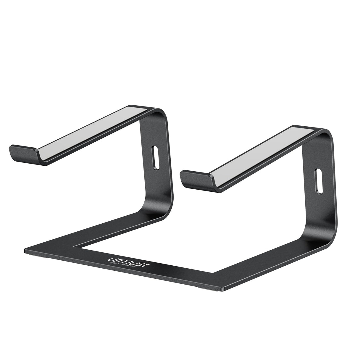 Urmust laptop stand under-desk organization for mouse and keyboard storage.
