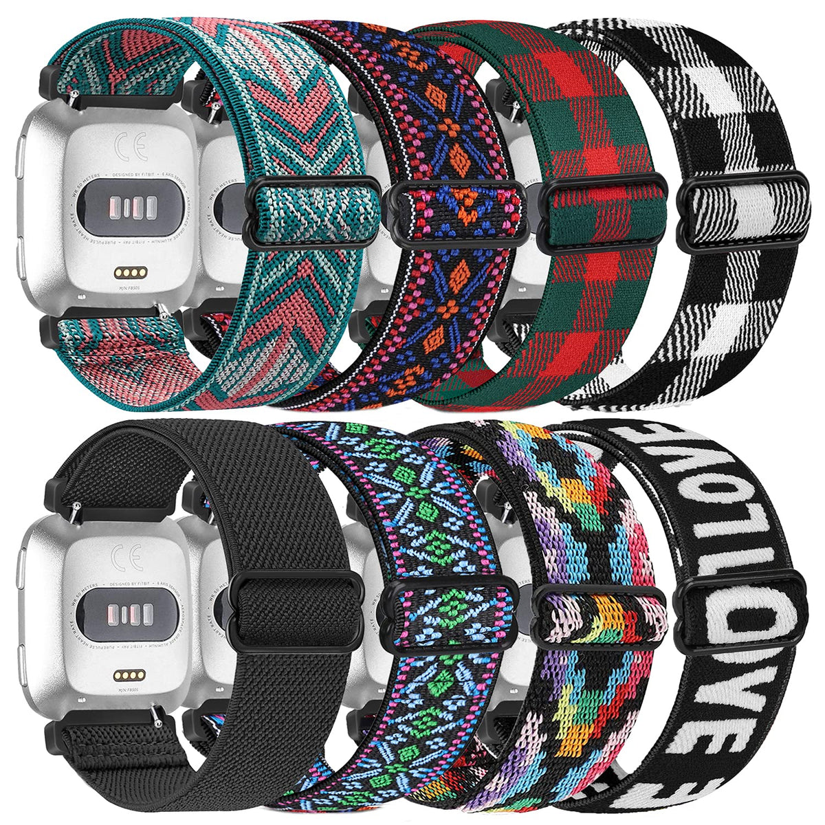 URU Shield Versa band 8-pack in all colors for versatile daily wear.