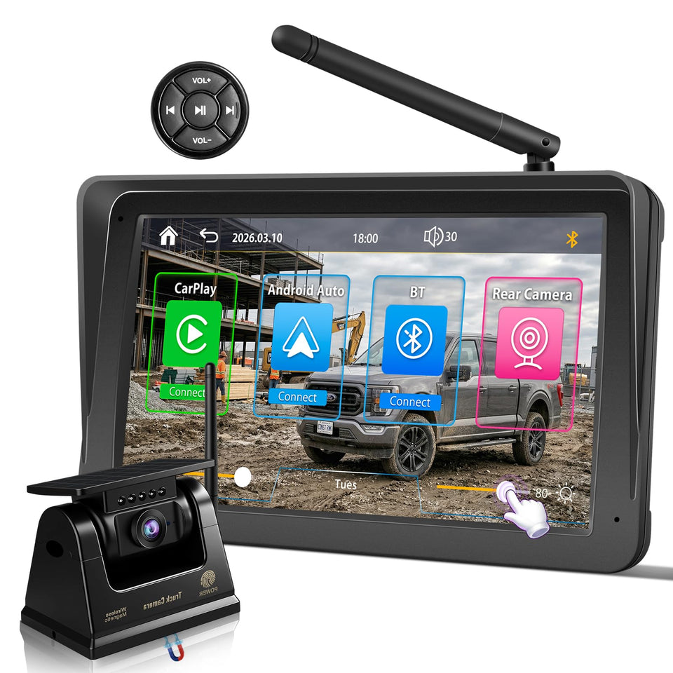 URVOLAX magnetic wireless backup camera delivers quick rear visibility for safe parking.