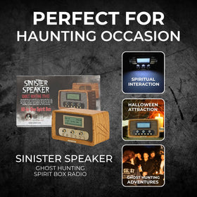 US Ghost Adventures Sinister Speaker bass and treble controls for audio clarity