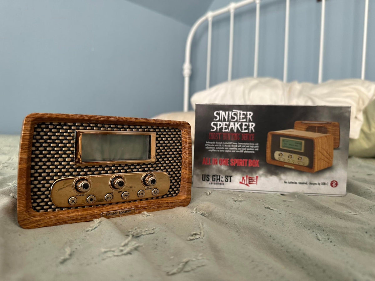 US Ghost Adventures Sinister Speaker in use during a night investigation